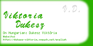 viktoria dukesz business card